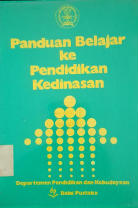Image of PANDUAN BELAJAR PENDIDIKAN KEDINASAN