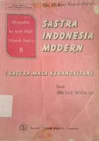 Image of SASTRA INDONESIA MODERN